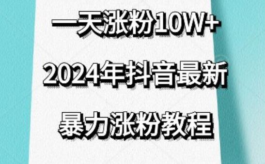 抖音最新暴力涨粉教程，视频去重，一天涨粉10w ，效果太暴力了，刷新你们的认知【揭秘】