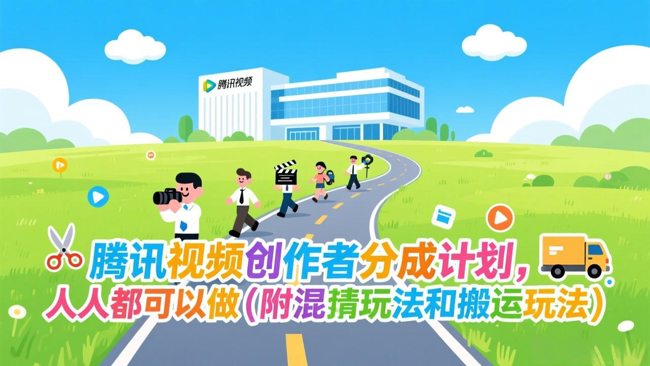 腾讯视频创作者分成计划,人人都可以做(附混剪玩法和搬运玩法