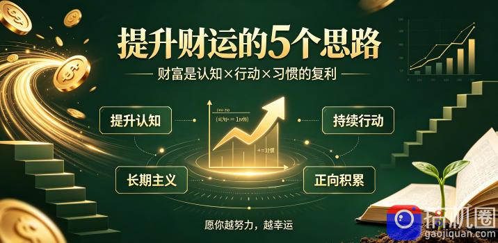 付费文章:提升财运的5个思路——财富是认知x行动x习惯的复利,愿你越努力,越幸运