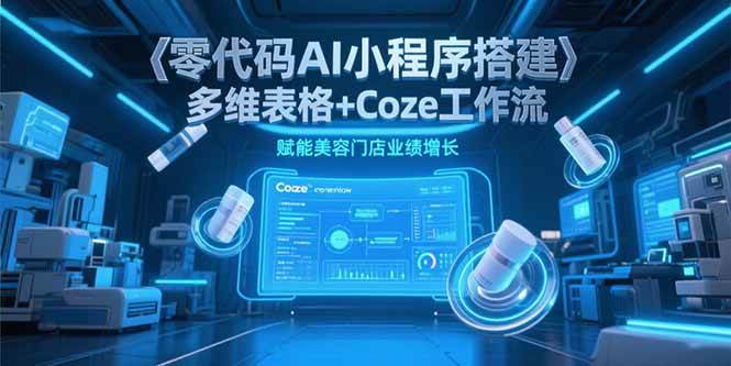 （15239期）零代码AI小程序搭建，多维表格 Coze工作流，赋能美容门店业绩增长