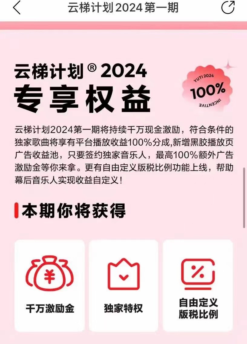 2024网易云云梯计划 单机日300  无脑月入5000 