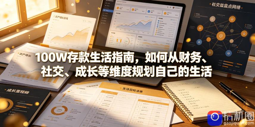 付费文章：100W存款生活指南，如何从财务、社交、成长等维度规划自己的生活