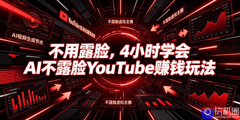 不用露脸，4小时学会AI不露脸YouTube賺钱玩法【原创双语字幕】
