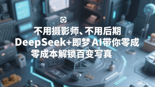 不用摄影师、不用后期,DeepSeek 即梦AI带你零成本解锁百变写真!