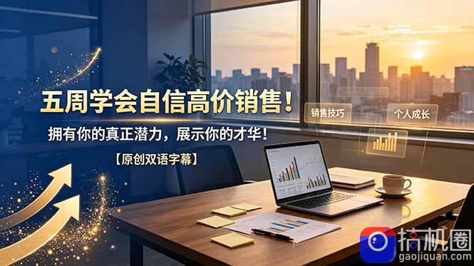 五周学会自信高价销售！拥有你的真正潜力，展示你的才华！【原创双语字幕】