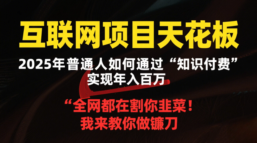 2025年最容易翻身网创项目天花板