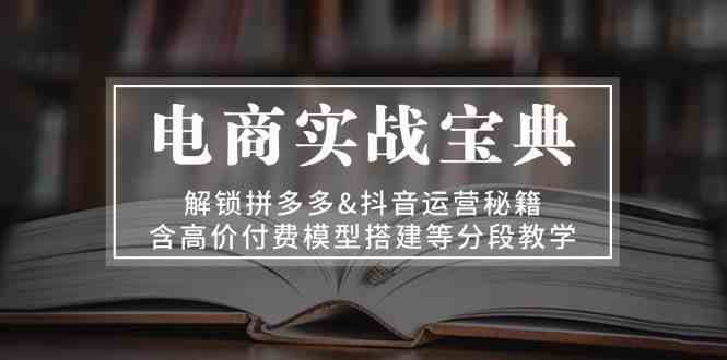 电商实战宝典：解锁拼多多