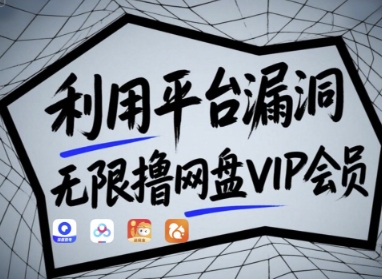 利用平台漏洞，无限撸网盘VIP会员，用户亲测有效!【漏洞原理 操作演示】