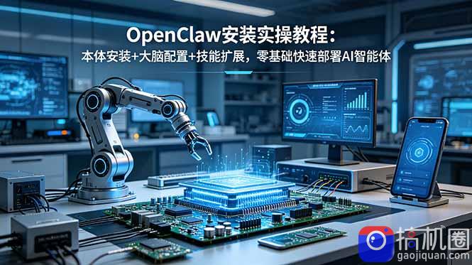 OpenClaw安装实操教程：本体安装 大脑配置 技能扩展，零基础快速部署AI智能体