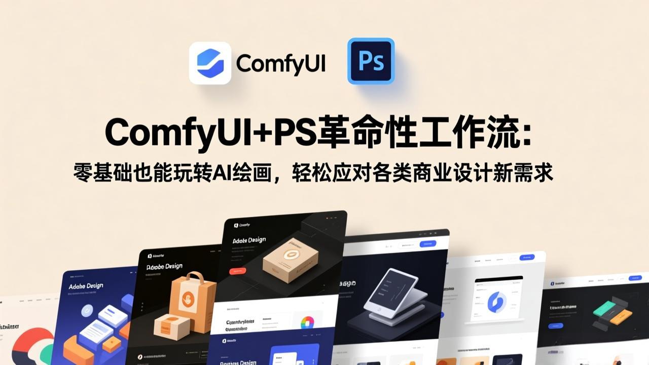 ComfyUI PS革命性工作流:零基础也能玩转AI绘画,轻松应对各类商业设计新需求