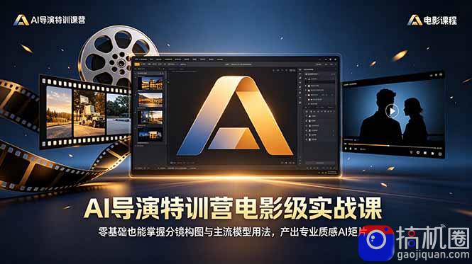 AI导演特训营电影级实战课，零基础也能掌握分镜构图与主流模型用法，产出专业质感AI短片