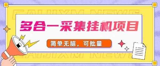 多合一采集项目，无脑操作，简单批量
