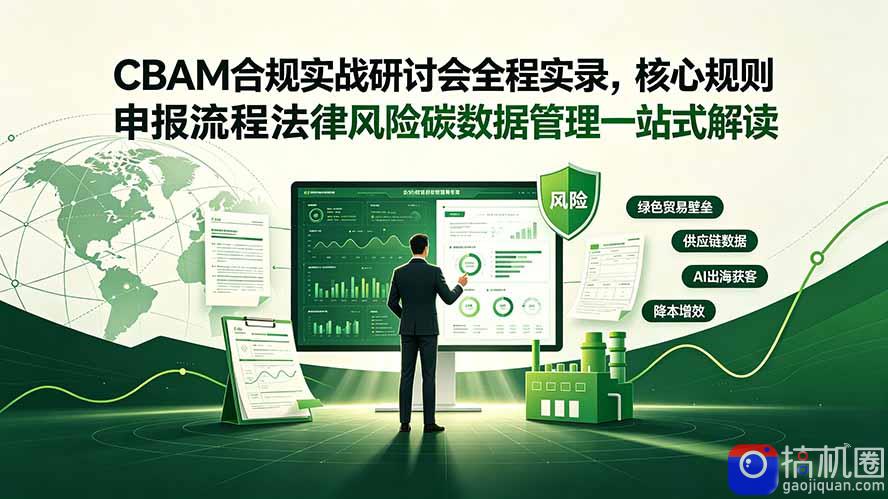 CBAM合规实战研讨会全程实录,核心规则申报流程法律风险碳数据管理一站式解读