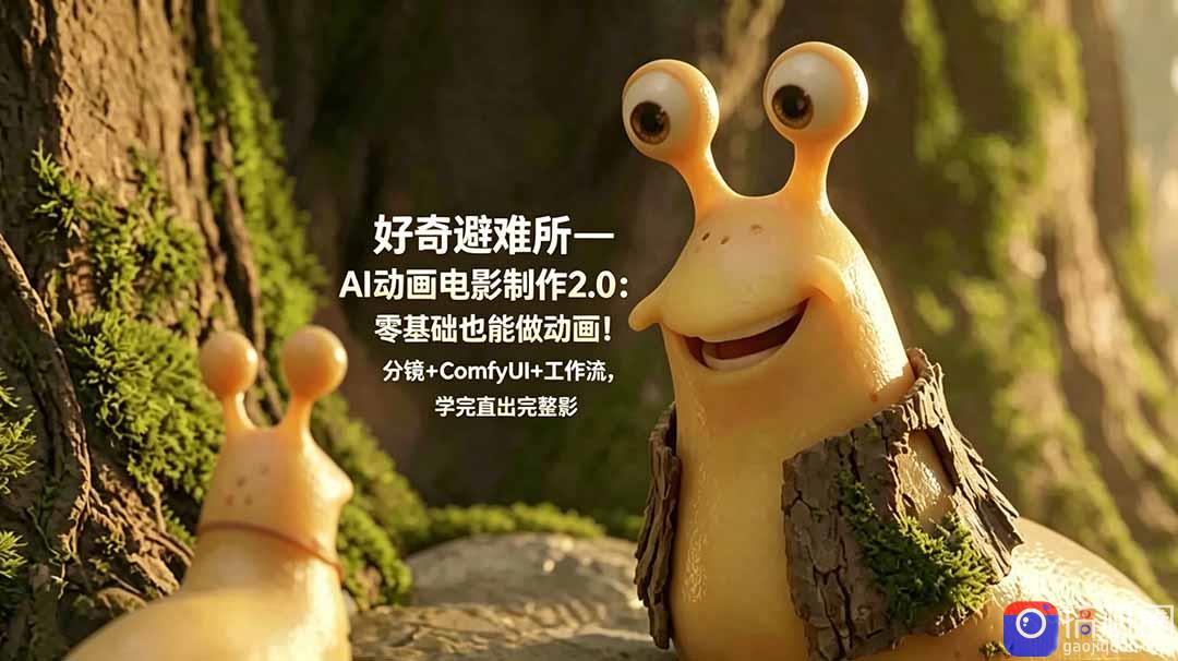 好奇避难所—AI动画电影制作2.0:零基础也能做动画!分镜 ComfyUI 工作流,学完直出完整影片