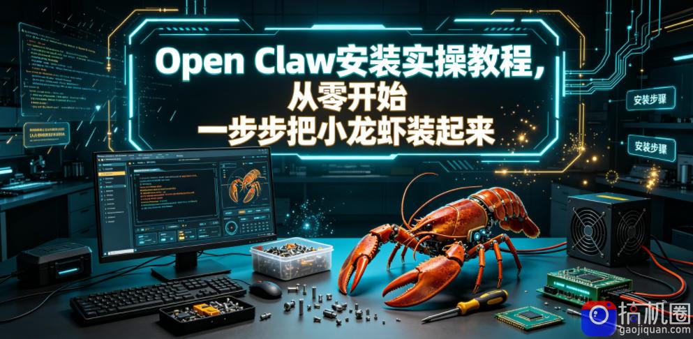 Open Claw安装实操教程,从零开始一步步一步步把小龙虾装起来