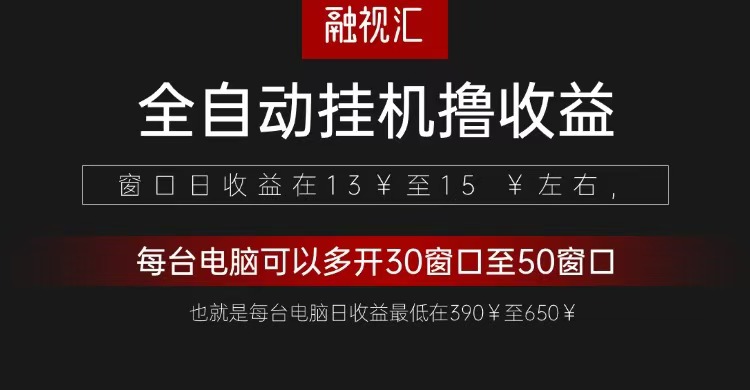 全自动观影看广告撸收益项目（日收益300 ）