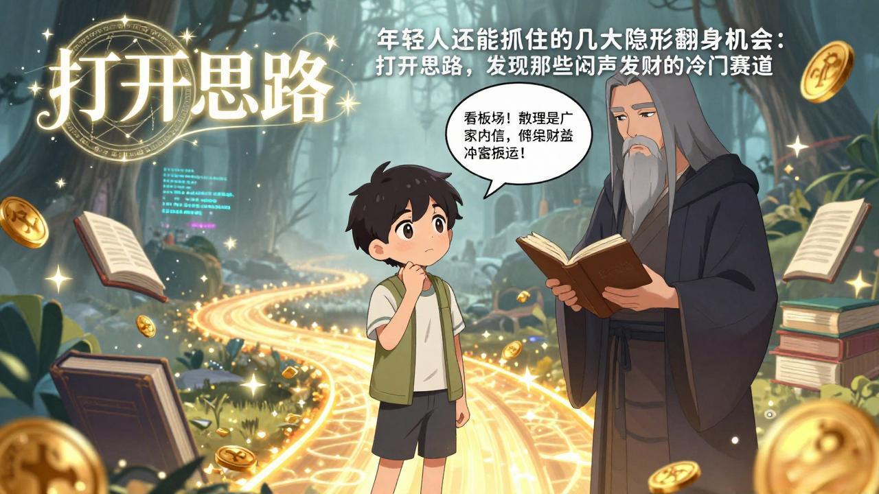 付费文1 2：年轻人还能抓住的几大隐形翻身机会：打开思路，发现那些闷声发财的冷门赛道