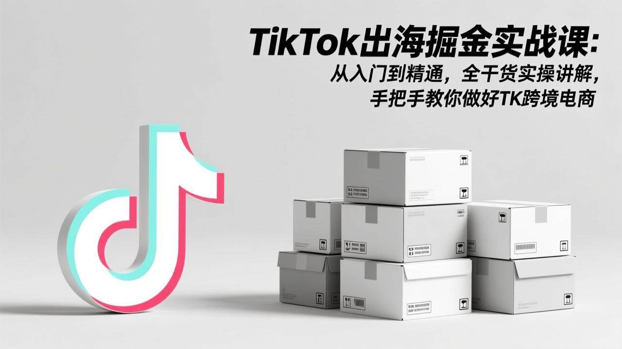 (17368期)TikTok出海掘金实战课:从入门到精通,全干货实操讲解,手把手教你做好TK跨境电商