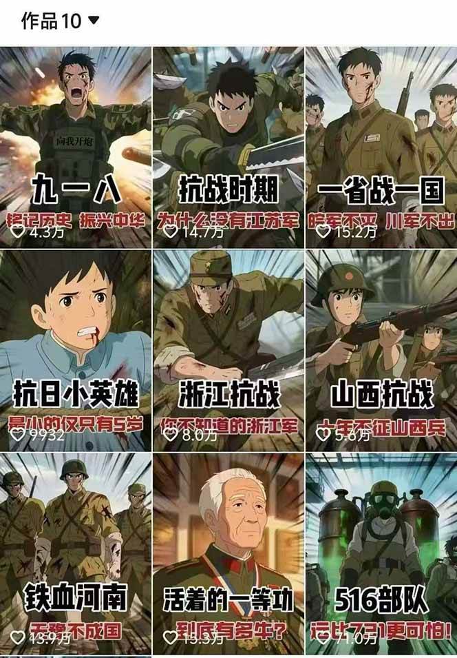 动漫历史类视频制作全流程，学文案撰写、分镜提示词，掌握动漫图生成 抠图配音剪辑