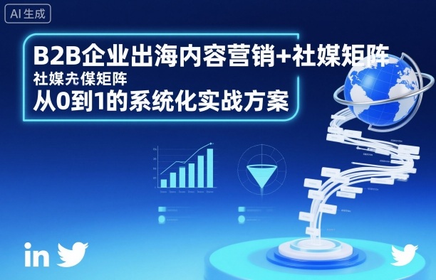 B2B企业出海内容营销 社媒矩阵，从0到1的系统化实战方案