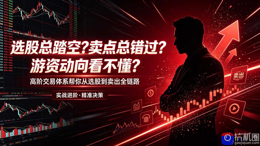 选股总踏空?卖点总错过?游资动向看不懂?高阶交易体系帮你从选股到卖出全链路(更新6月