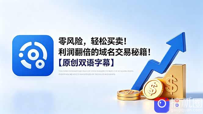 零风险，轻松买卖！利润翻倍的域名交易秘籍！【原创双语字幕】