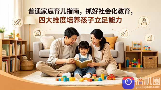 付费文章：普通家庭育儿指南，抓好社会化教育，四大维度培养孩子立足能力