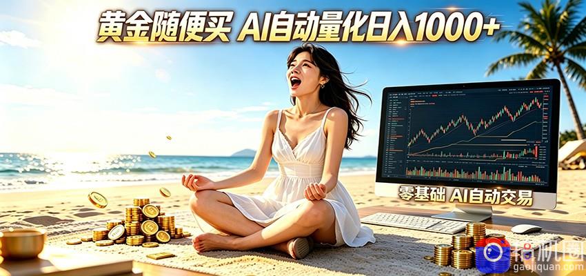 黄金随便买?AI自动外汇量化交易 在家当皇帝 日入1000