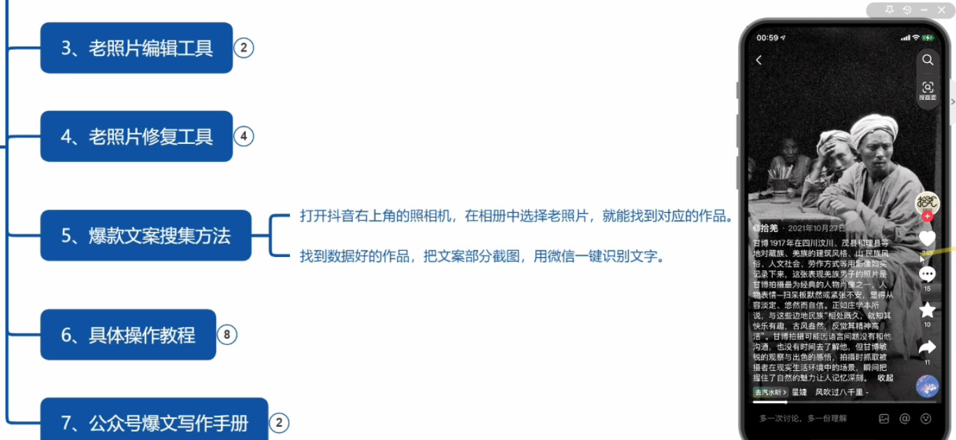 老照片修复新玩法，篇篇爆文 10W ，简单无脑易操作，月入过万轻轻松松