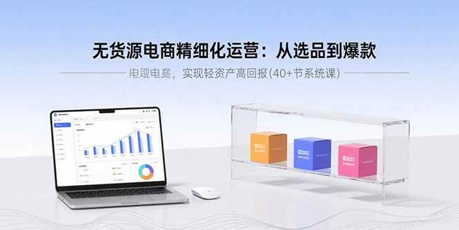 （15896期）无货源电商精细化运营：从选品到爆款，实现轻资产高回报(40 节系统课)