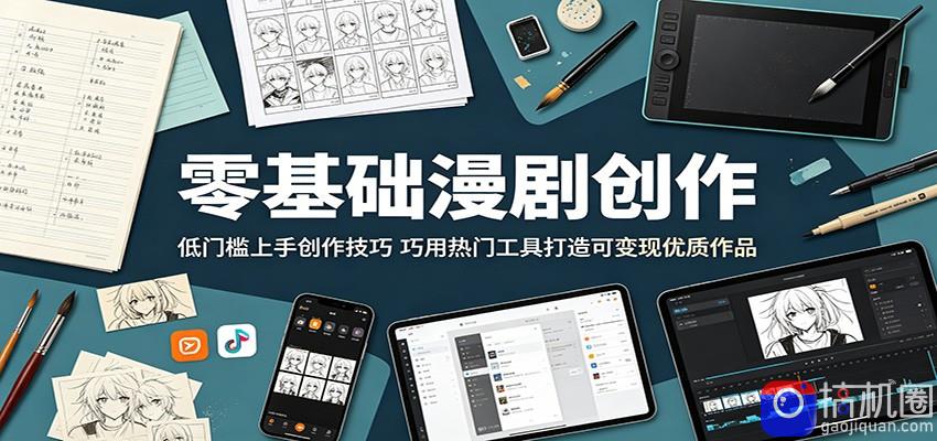 零基础漫剧创作：低门槛上手创作技巧，巧用热门工具打造可变现优质作品