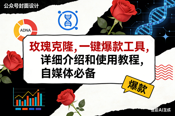 (17557期)玫瑰克隆工具,ai鲁大魔,自媒体必备神器,一键爆款神器,详细教程。