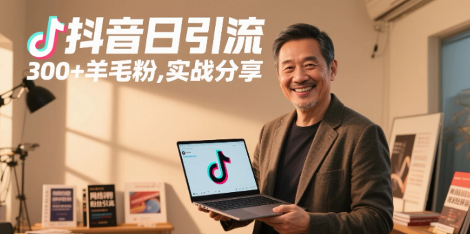 抖音日引300 羊毛粉，实战分享