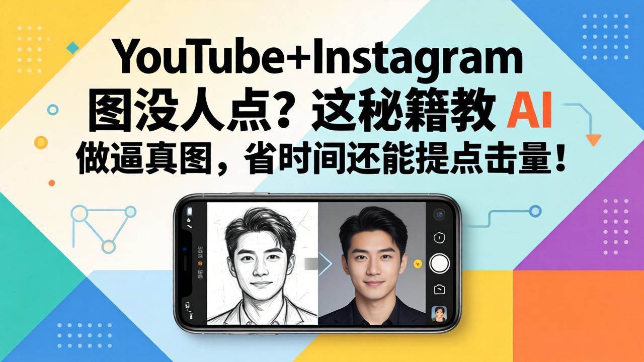 （17911期）YouTube Instagram 图没人点？这秘籍教 AI 做逼真图，省时间还能提点击量