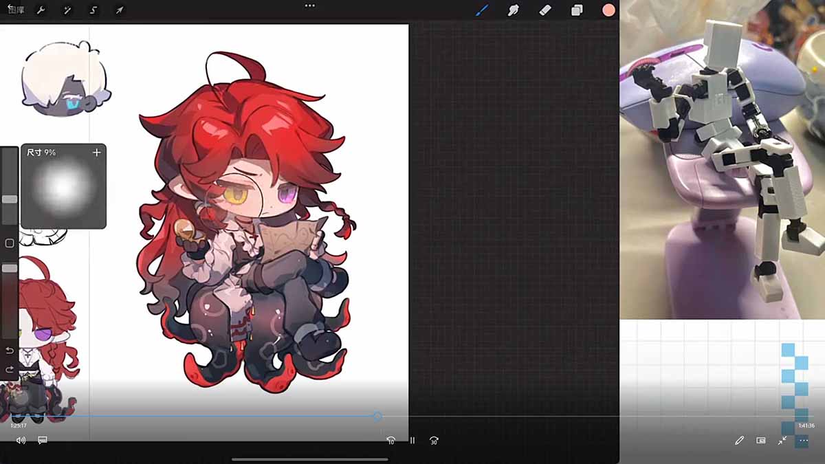 零基础学Q版立绘:从头身比例到服装细化,掌握让角色又可爱又有设计感的核心技法