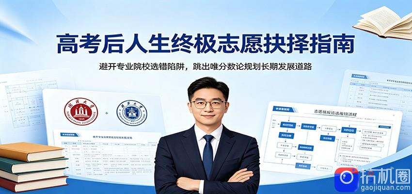 高考后人生终极志愿抉择指南：避开专业院校选错陷阱，跳出唯分数论规划长期发展道路