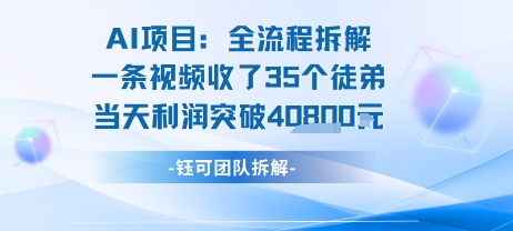 AI收徒变现闭环:一条视频收35人,日入1k (附完整SOP)