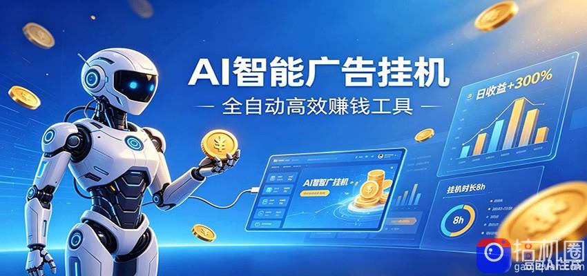 AI智能广告挂机，小白轻松上手，在家自动赚收益