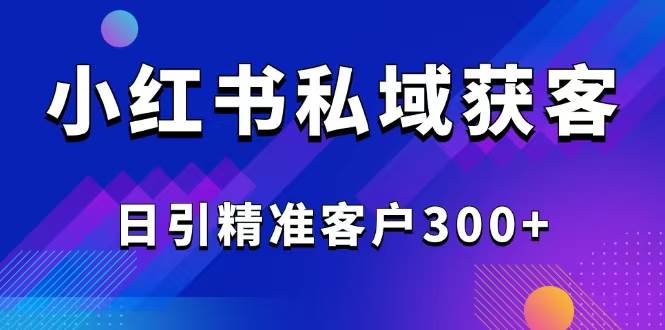（14304期）2025最新小红书平台引流获客截流自热玩法讲解，日引精准客户300 