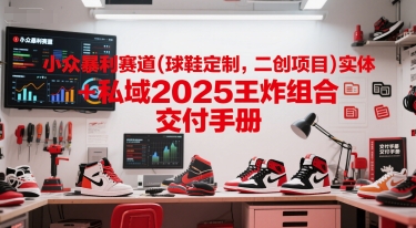 小众暴利赛道(球鞋定制，二创项目)实体 私域2025王炸组合 交付手册