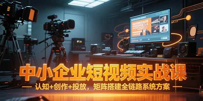 （15249期）中小企业短视频实战课，认知 创作 投放，矩阵搭建全链路系统方案