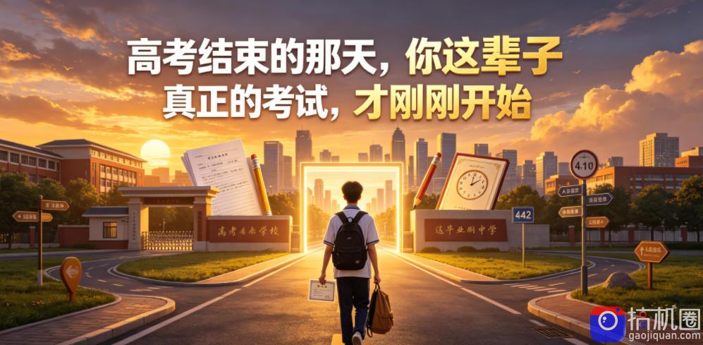 付费文章：高考结束的那天，你这辈子真正的考试，才刚刚开始