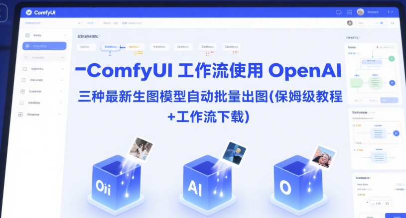 ComfyUI 工作流使用 OpenAI 三种最新生图模型自动批量出图(保姆级教程 工作流下载)