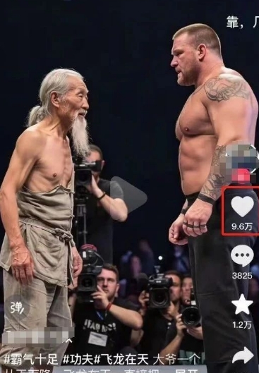 10W 点赞500W播放，用AI制作中国老头和外国拳王格斗视频，条条原创，快速涨粉变现