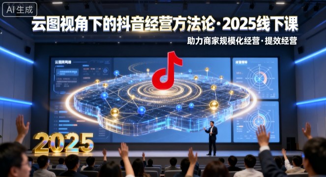云图视角下的抖音经营方法论,2025线下课,助力商家规模化经营,提效经营(录音 字幕)