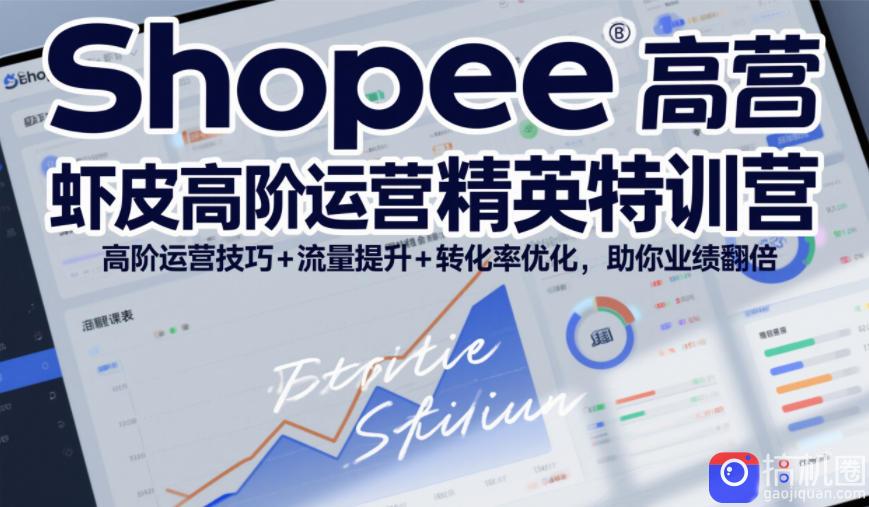 Shopee虾皮高阶运营精英特训营，高阶运营技巧 流量提升 转化率优化，助你业绩翻倍(更新26年7月)