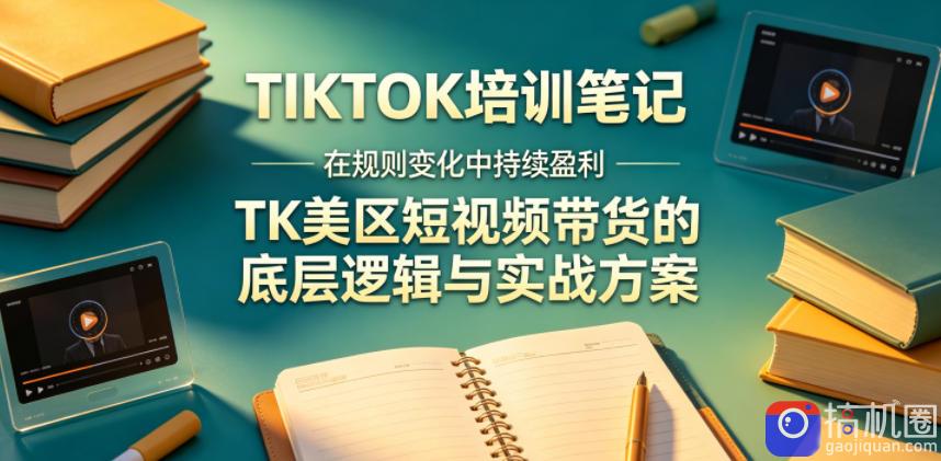 视界跨境TIKTOK4月17培训笔记,在规则变化中持续盈利,TK美区短视频带货的底层逻辑与实战方案【文档】