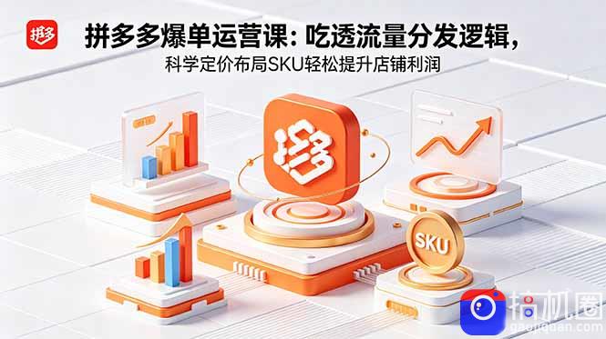 拼多多爆单运营实战课:吃透流量分发逻辑,科学定价布局SKU轻松提升店铺利润