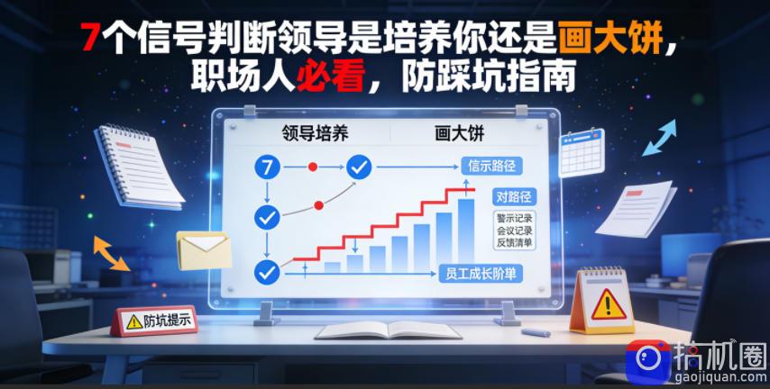 付费文章:7个信号判断领导是培养你还是画大饼,职场人必看,防踩坑指南