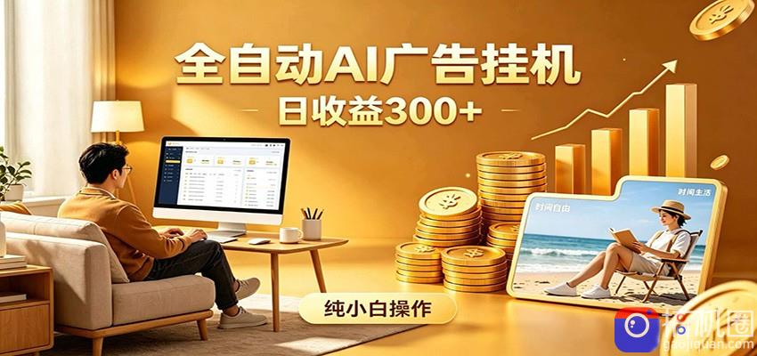 AI风口项目，全程解放双手，后台自动运行赚取收益，每天稳定收益300 